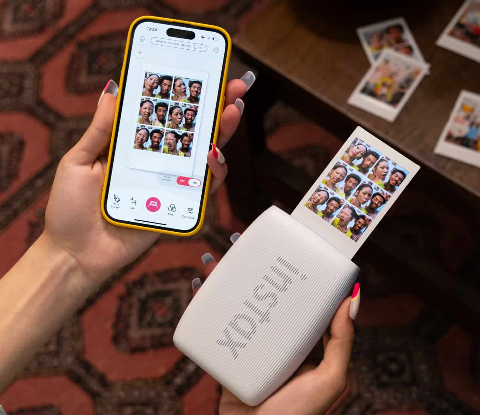 Tisk fotografie z mobilu pomocí tiskárny Instax
